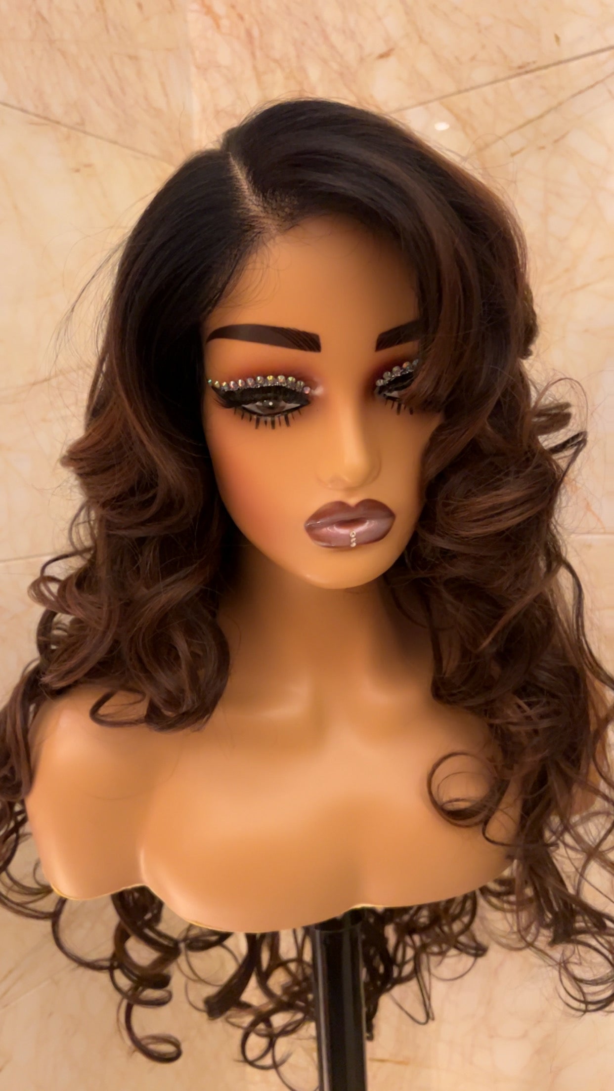 Hair by Zuba - Body Wave Brown Ombre Wig