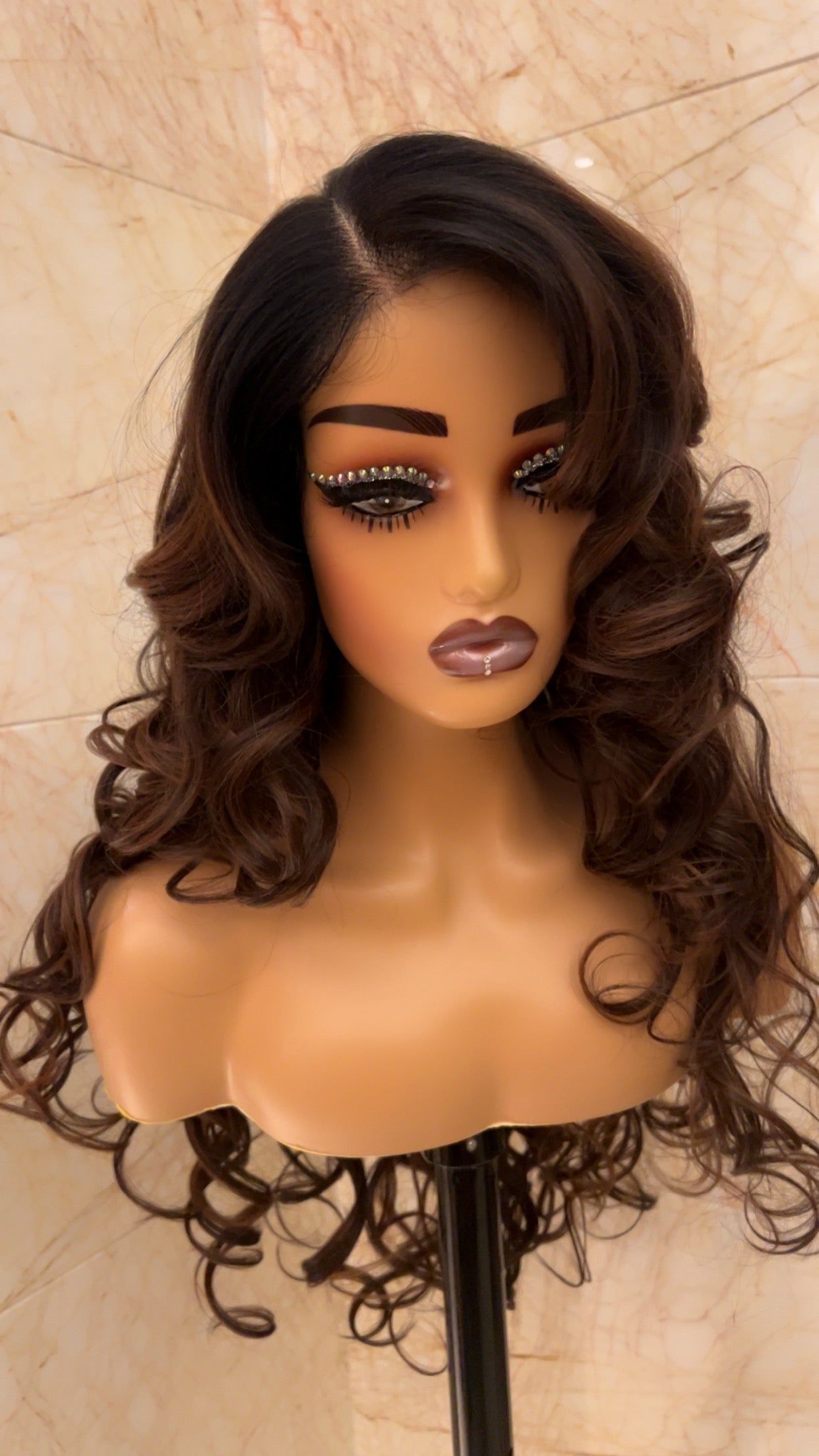 Hair by Zuba - Body Wave Brown Ombre Wig