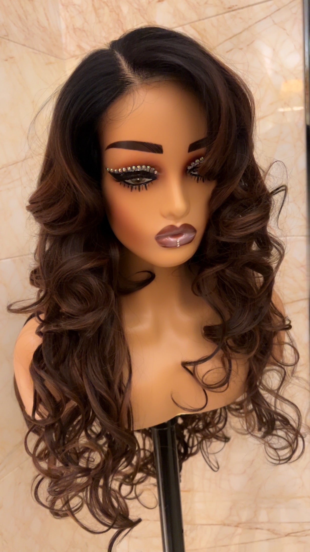 Hair by Zuba - Body Wave Brown Ombre Wig
