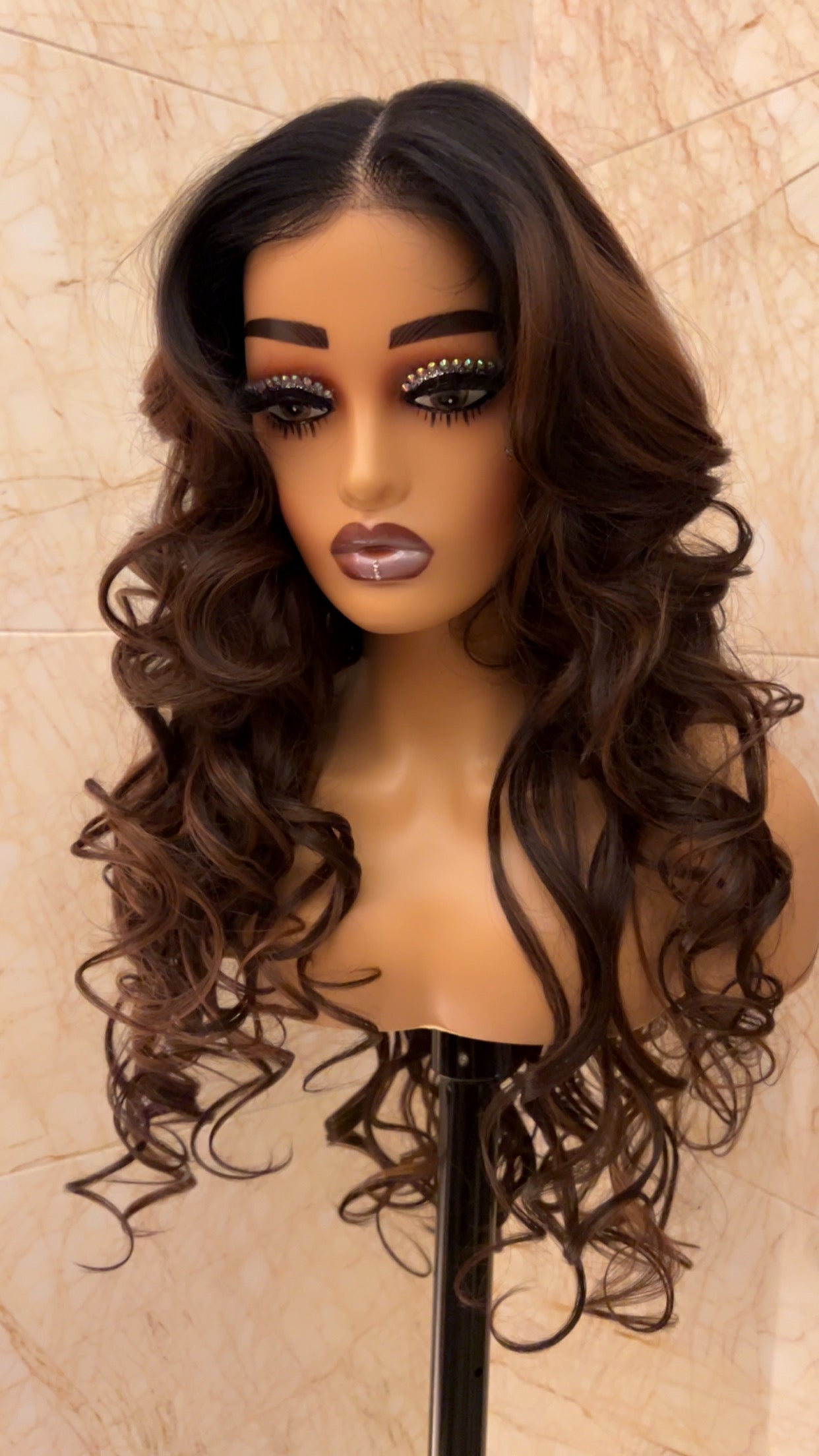 Hair by Zuba - Body Wave Brown Ombre Wig